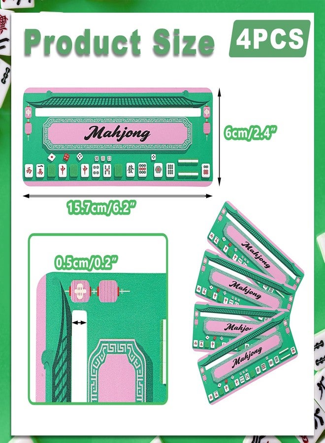 Hoowen 4 Pcs Mahjong Line Reader, Mahjong Card Guide and Line Finder for NMJL Card Beginners Seniors Must Have, Friendly Travel, Parties, Game Nights Rules Helper & Mahjong Accessories Gifts - Image 4